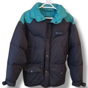 Snow Goose Vintage Navy Teal Ski Jacket